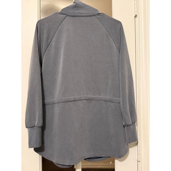 Talbots Haven Well Within BALANCE DOUBLE-KNIT DRAWSTRING JACKET gray XS - Picture 7 of 10